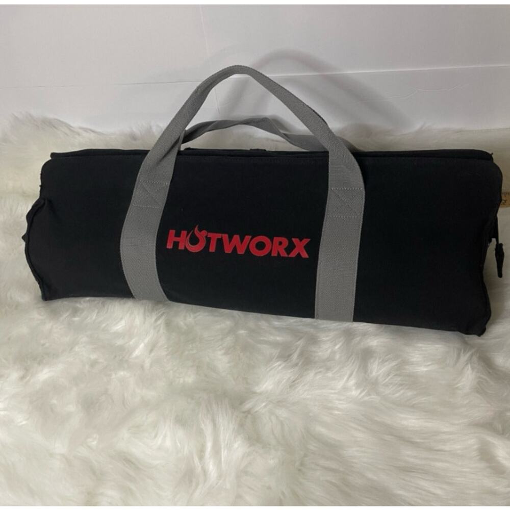 NEW HOTWORX Bag Only Shoulder Duffel Yoga Mat Towel Carry-on Black + Gray Strap